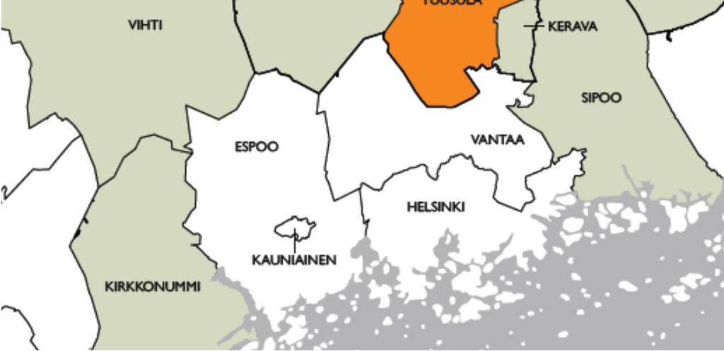 38 000 Kolme kuntakeskusta Hyrylä Kellokoski Jokela Helsinki-Vantaan