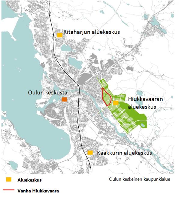 Hiukkavaara, Oulu v pohjoisuus, ekokaupunki, energiatehokkuus, pientalovaltaisuus Suurimi;akaavainen