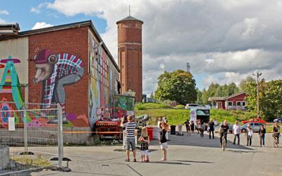 Hiedanranta, Tampere Kuvan lähde: Tampereen kaupunki v läntinen keskus, raitiotie kiertotalous, kehitysalusta, väliaikaiskäyttö Tiivis