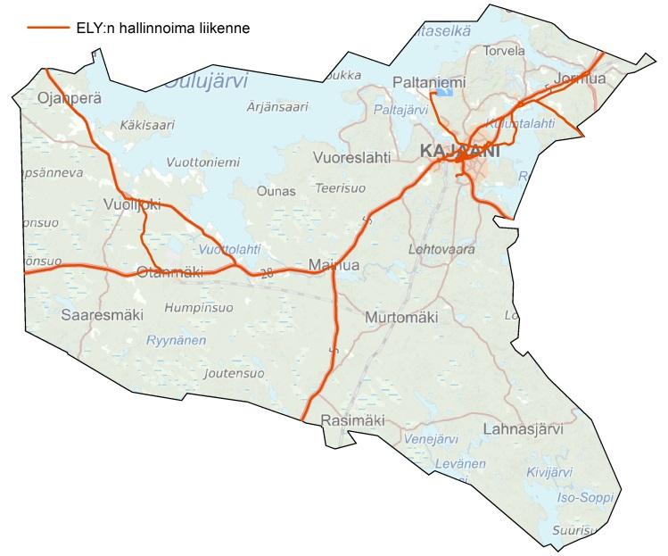 4 3. JOUKKOLIIKENTEEN NYKYTILA Kajaanin alueen joukkoliikenne koostuu ELY-keskuksen hallinnoimista, pääsääntöisesti pitkänmatkaisista joukkoliikennevuoroista, Kajaanin kaupungin järjestämistä