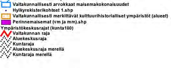 Tämän lisäksi selvityksessä esitetään edellisen selvityksen jälkeen tehdyt valtakunnalliset ja maakunnalliset rakennetun kulttuuriympäristön arvoalueiden rajaukset.