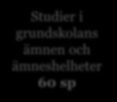 studier för lärare 60 sp Inkl.