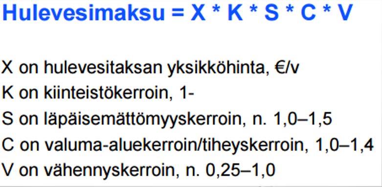 21 Yksikköhinta 40-50 Kiinteistökerroin pien kerroin Maksu A 1 40-50 rivi A<1000 3 120-150 1000<A<3000 4 160-200 3000<A 5 200-250 kerros A<1000 10 400-500 1000<A<3000 15 600-750 3000<A 20 800-1000