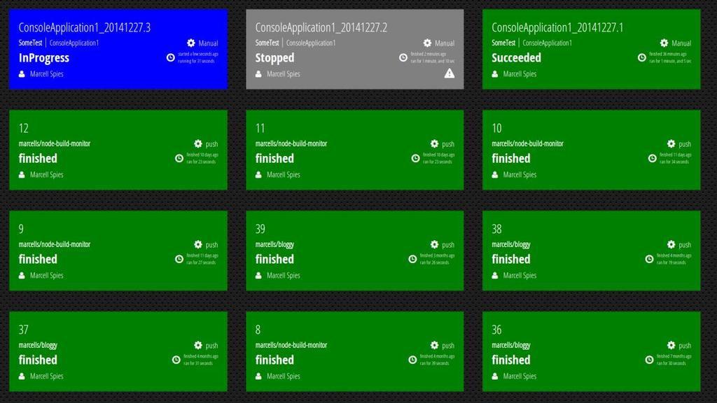25 6.5 Kojelaudat GitLab CI:ssä ja Travis CI:ssä Koska GitLab CI ja Travis CI ovat pilvipalvelupohjaisia jatkuvan integroinnin työkaluja, toisin kuin Jenkins, jota varten on käyttäjällä oltava oma