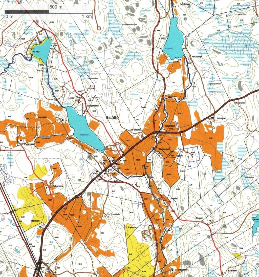 SISÄTTÖ-JUHTIMÄKI Sisätön ja Juhtimäen metsäiset kylät sijaitsevat Luhalahti-Poikelus maantien varrella.