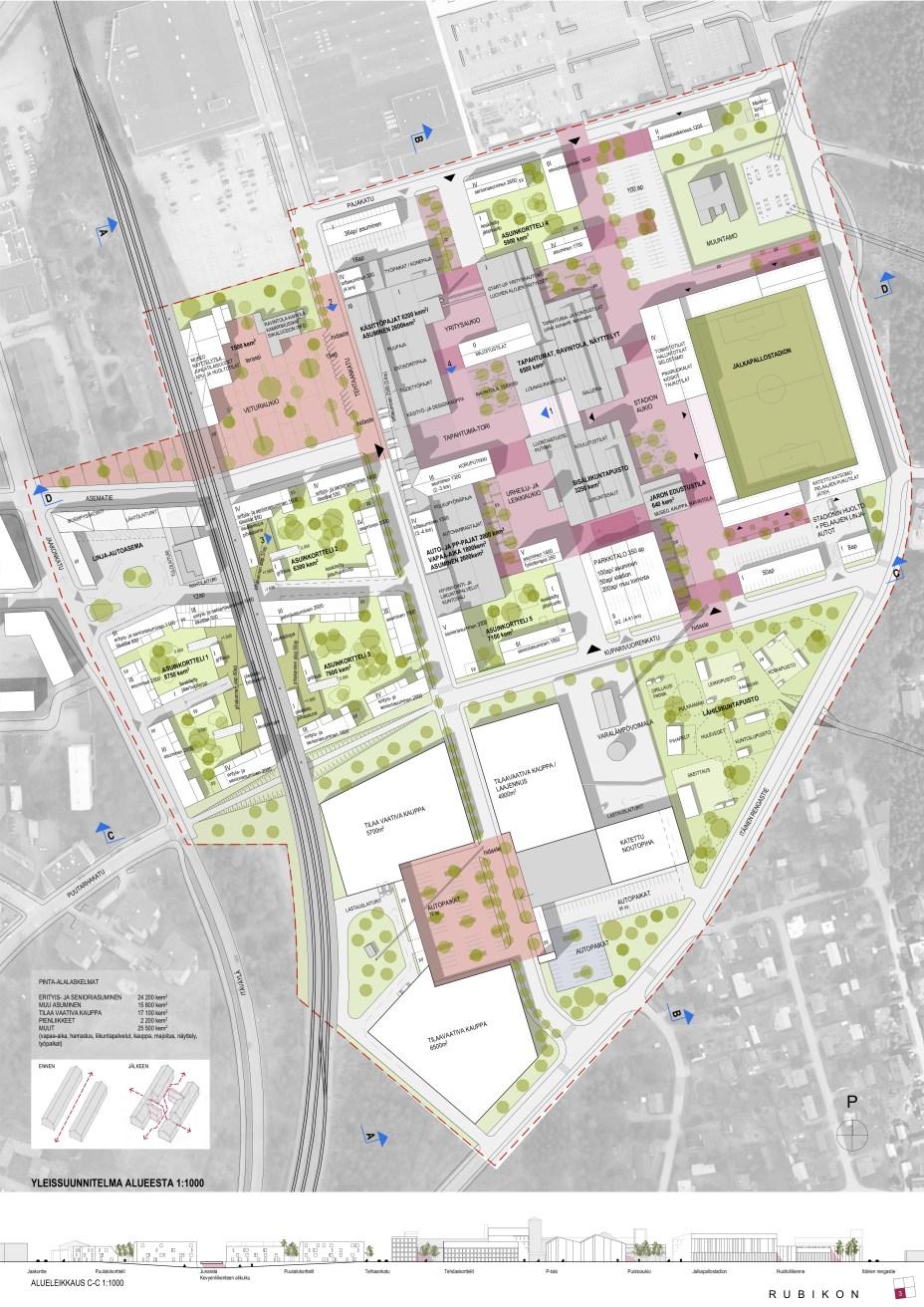 I och med att den tunga industrin flyttades bort genomfördes 2015 som en del av arbetet med delgeneralplanen en betydande arkitekturtävling för att förbinda stadsdelen