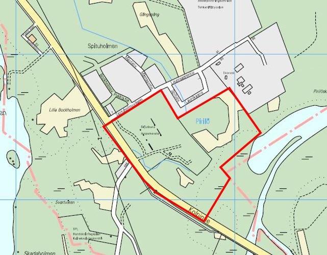 3 Detaljplan för stadsdel 41 PIRILÖ, (skjutbana) Planeändringen och uppgörande av ny detaljplan möjliggör nya industriområden parallellt med Kållbyvägen och utmed Spituholmsvägen samt utvidgning av