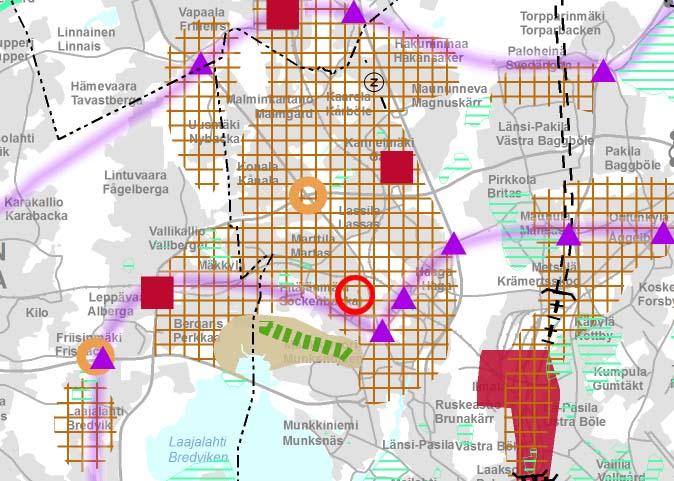 suunnittelualue on taajama-aluetta. Maakuntavaltuuston 20.3.