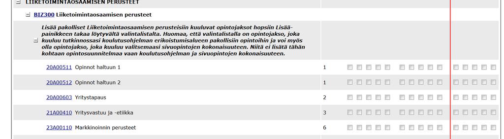 Lisättyäsi aikataulun kaikkien kurssien kohdalle paina Laske ja