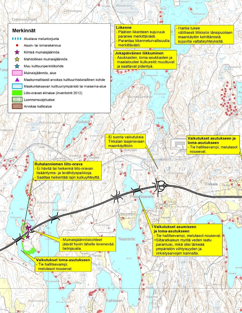 Vaikutukset Vaihtoehto 1 Keskeiset vaikutukset vaihtoehto 1 välillä Otava