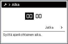 Pikaopas 4.4 Muut asetukset Käyttö Lopputulos Käyttöveden tarve on tilapäisesti tavallista suurempi: ota käyttöön lisäkäyttövesi (= käyttöveden pikatoiminto). Paina lisäkäyttöveden painiketta.