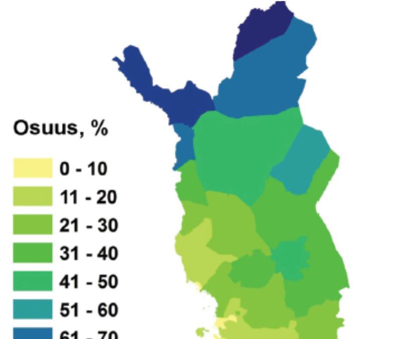 Puuston perusteella heikkotuottoiseksi määriteltyjen kuvioiden