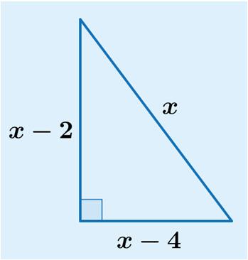 Huippu 3 Tehtävien ratkaisut Kustannusosakeyhtiö Otava päivitetty 14.9.016 06. Merkitään kolmion pisintä sivua kirjaimella x. Tällöin toiseksi pisin sivu on x ja lyhin sivu on (x ) = x 4.