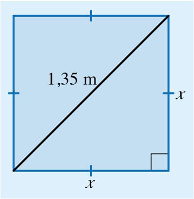 Huippu 3 Tehtävien ratkaisut Kustannusosakeyhtiö Otava päivitetty 14.9.016 77. a) Lasketaan neliön lävitäjän avulla neliön sivun pituus x Pythagoraan lauseella.