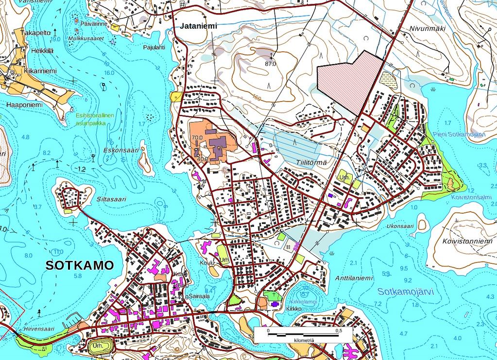 1 1. Johdanto Sotkamon kunnassa on käynnissä Nivun teollisuusalueen asemakaavoitus. Valmisteilla on myös kaksi muuta kaavaa, Sotkamon kirkonkylän itäosien asemakaava ja Vuokatin yleiskaava.