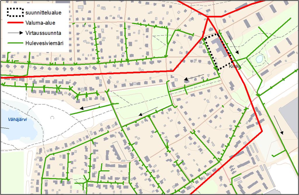 Sivu 3 (5) Kuva 1 Hulevesien purkureitit kaava-alueelta 2 TAMPEREEN HULEVESIOHJELMAN TAVOITTEET JA PERIAATTEET Alle on listattu vuonna 2012 laaditun Tampereen hulevesiohjelman mukainen