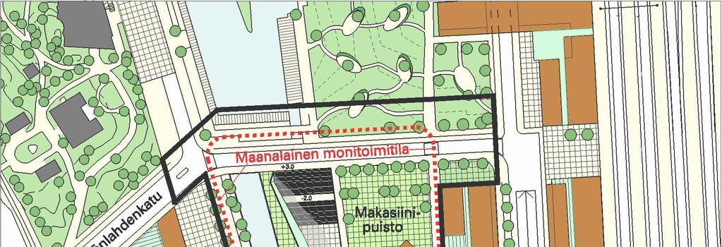 Suunnittelualue Asemakaavan muutos koskee Musiikkitalon