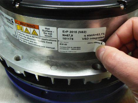 Note: The modules (AM-MODBUS-W and AM-PREMIUM-W) are stricly limited for the integration and usage with host devices manufactured by ZIEHL-ABEGG SE.