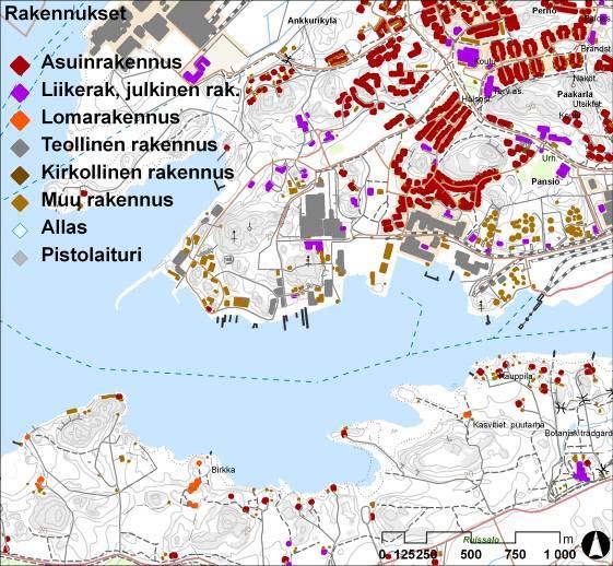 57/163 luista voimalaitosrakenteista koilliseen.