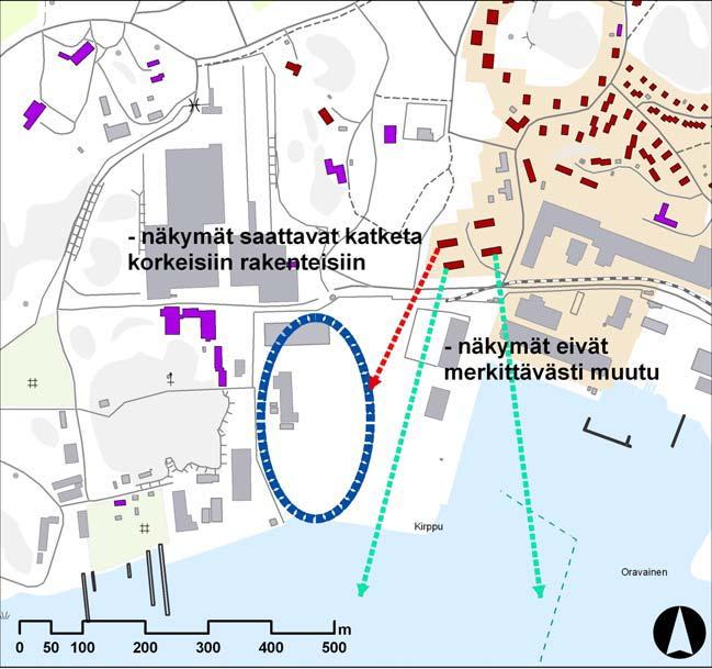 78/163 Vaikutukset arvokohteisiin Pansion Laivateollisuuden asuinalue Yhtenäisen asuinalueen merkitys perustuu erityisesti asemakaavaan, yksittäisten rakennusten ja niiden viimeisteltyjen