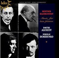 320 Ovh.: 12,00 Yksikkö: 1 Rachmaninov, Sergey - Music for two pianos - Alexeev / Demidenko Dmitri Alexeev, piano; Nikolai Demidenko, piano.