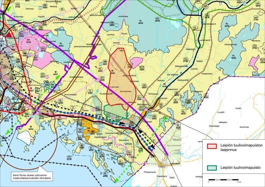 LÄNSI-LAPIN MAAKUNTAKAAVA Yleiskaava-alueella on voimassa Länsi-Lapin maakuntakaava, joka on hyväksytty Lapin maakuntavaltuustossa 26.11.2012 ja vahvistettu ympäristöministeriössä 19.2.2014.