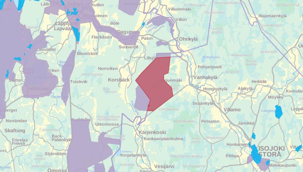 FCG SUUNNITTELU JA TEKNIIKKA OY OAS 12 (17) Kuva 10 Lähialueen asema- ja yleiskaavojen sijainti suhteessa suunnittelualueeseen.