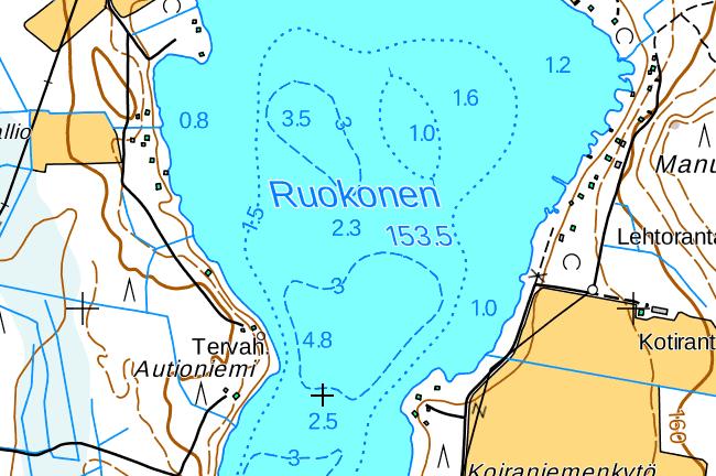 11 Liitteet 4a - d Ruokosessa on vain pari syvänettä, muutoin vesi on