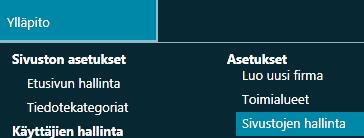 firmoihin sekä sovelluksiin (esim.
