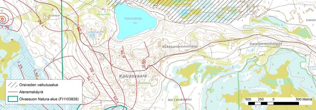 Orsivesivaikutteinen alue Kirkaslammen