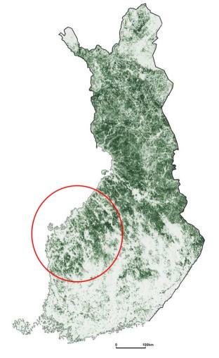 Etelä- ja Keski-Pohjanmaan sekä Pohjanmaan alueen suot: (tiedot Kansallinen suostrategia) -Kokonaisala -Ojitettua -Ojittamatonta (sis.