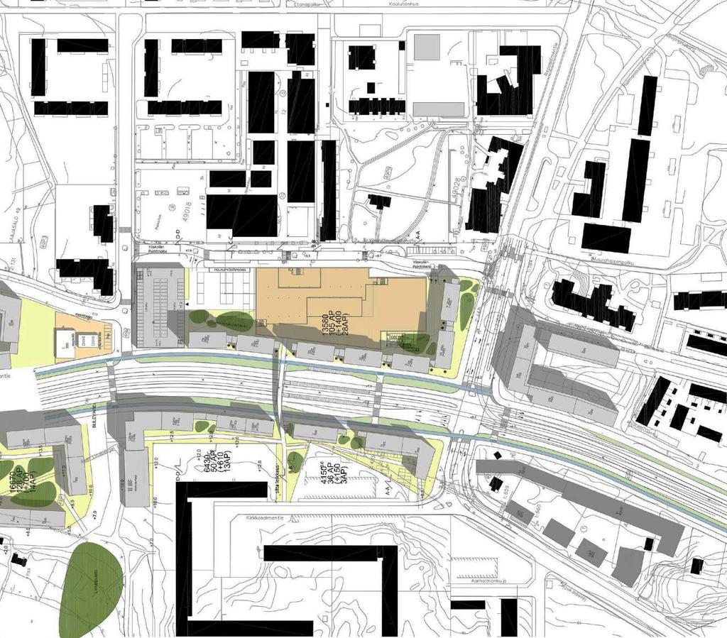 * Uusi kaikkien liikkujien Laajasalontie linjaus-, tasaus- ja toimintamuutoksia Palvelu- ja liiketilaa, polttoaineen jakelu, sähköauton lataus 330 k-m2 Yliskyläntie Kiiltomadonpolun silta uusitaan