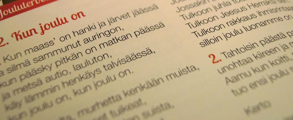 4 www.sastamalanseurakunta.fi Joulunajan tapahtumatarjotin 2014 Katso verkosta lisätietoja sekä seuraa lehti-ilmoitteluamme. MESSUT Su 23.11.