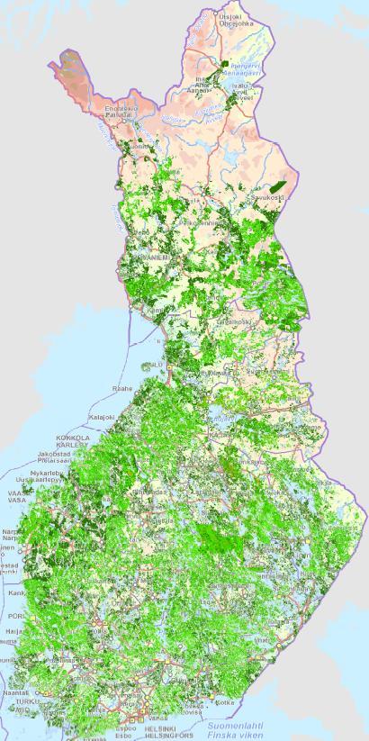 Metsäkeskuksen metsävaratieto Laserinventointi aloitettiin 2010 ja ensimmäinen kierros on valmis 2020.