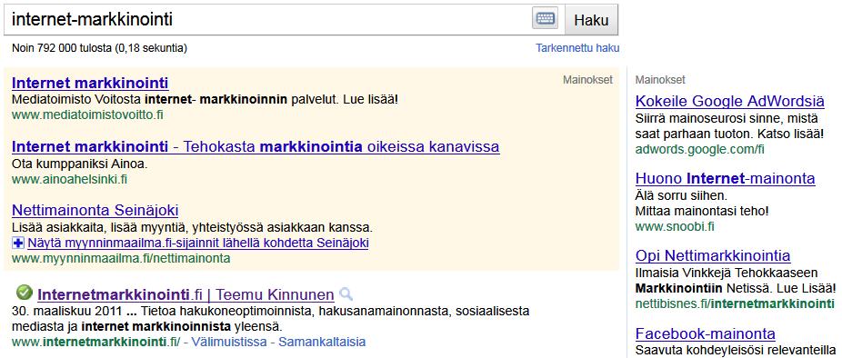 3 Hakusanamainonta Hakusanamainonta on helppoa.