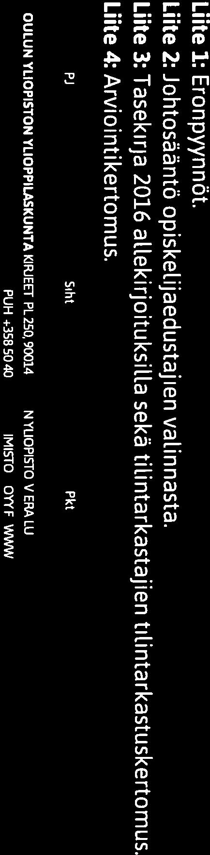 0O ( 1 OULUN YLIOPISTON 1 YLIOPPILASKUNTA
