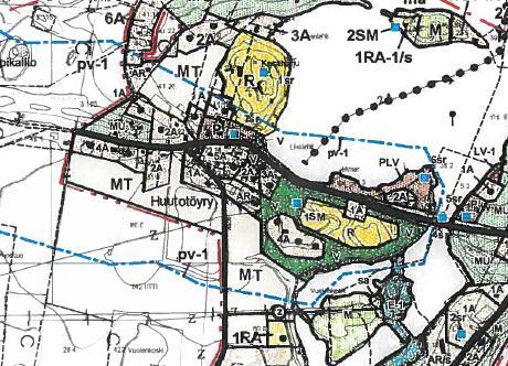 vesialueen lounaisosassa. Lounaisosa on suurimmaksi osaksi maa- ja metsätalousvaltaista aluetta jolla on ulkoilun ohjaamistarvetta ja ympäristöarvoja MU-1.