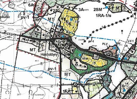 vesialueen lounaisosassa. Lounaisosa on suurimmaksi osaksi maa- ja metsätalousvaltaista aluetta jolla on ulkoilun ohjaamistarvetta ja ympäristöarvoja MU-1.