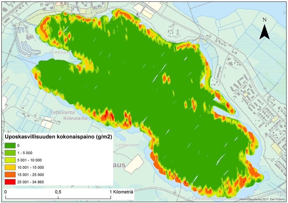 Torankijärvi Pinta-ala 223,56 hehtaaria. Kokonaispainon arvioinnin pinta-ala 203,98 hehtaaria.