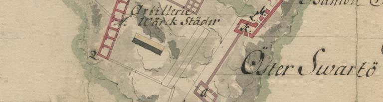 alueena. Saaren pohjoisosaan suunniteltiin laboratorioravelliinia 1770 luvulla.