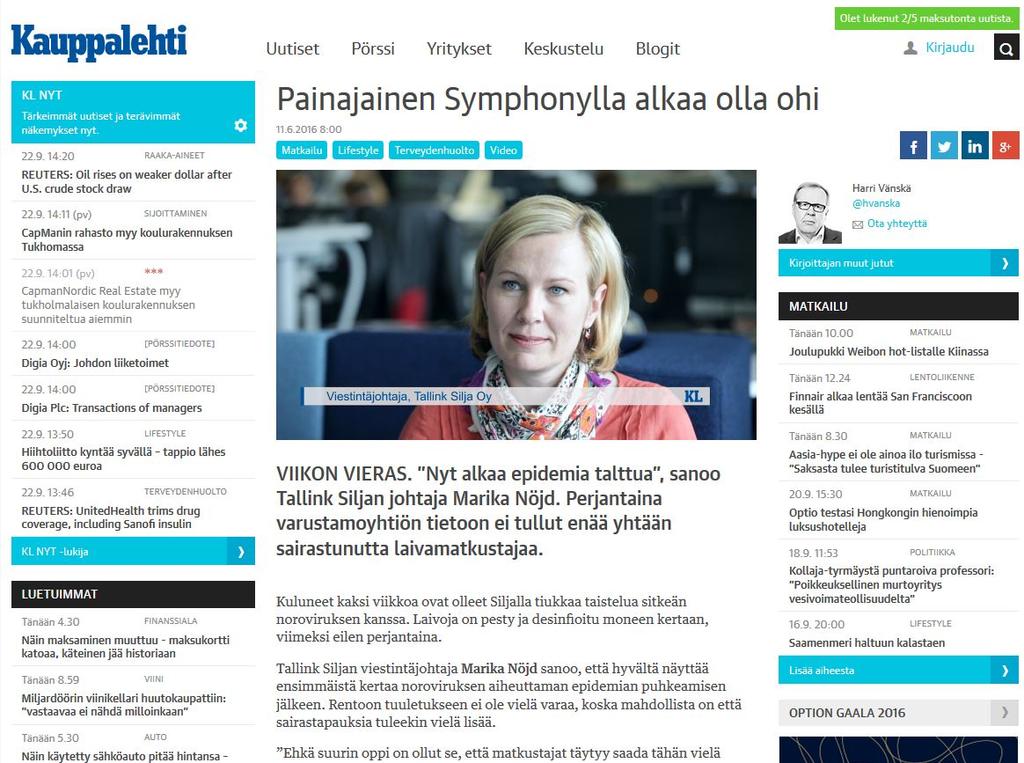 Viikon (video) vieraana Kauppalehdessä http://www.