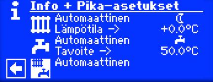 AIKAOHJELMIEN ASETTAMINEN (KIELTOAJAT) Voit ainoastaan asettaa aikaohjauksista käyttövedelle kieltoaikoja or mikäli automaattinen toimintatila on asetettu.