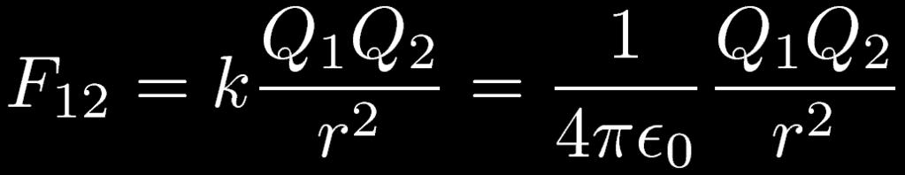Sähköstatiikka: Coulombin voima Tyhjiön