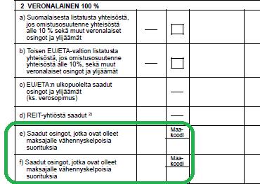 Veroilmoituksen liite 73