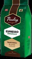 Paulig Espresso Favorito on sekoitus valikoituja brasilialaisia, keskiamerikkalaisia ja aasialaisia kahvipapuja. Aromaattinen Favorito on maultaan samettisen pehmeä ja ryhdikäs.