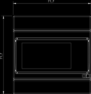 Näyttö mittaussuureille. LCD-tyyppinendications to display all 4.