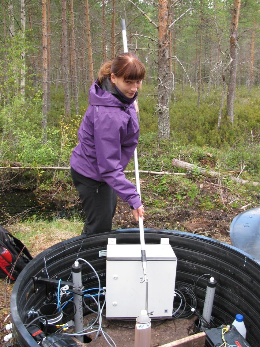 Vesinäytteenotto Asemapaikoilta otetaan näytteitä: jatkuvatoimisten mittalaitteiden kalibrointia varten