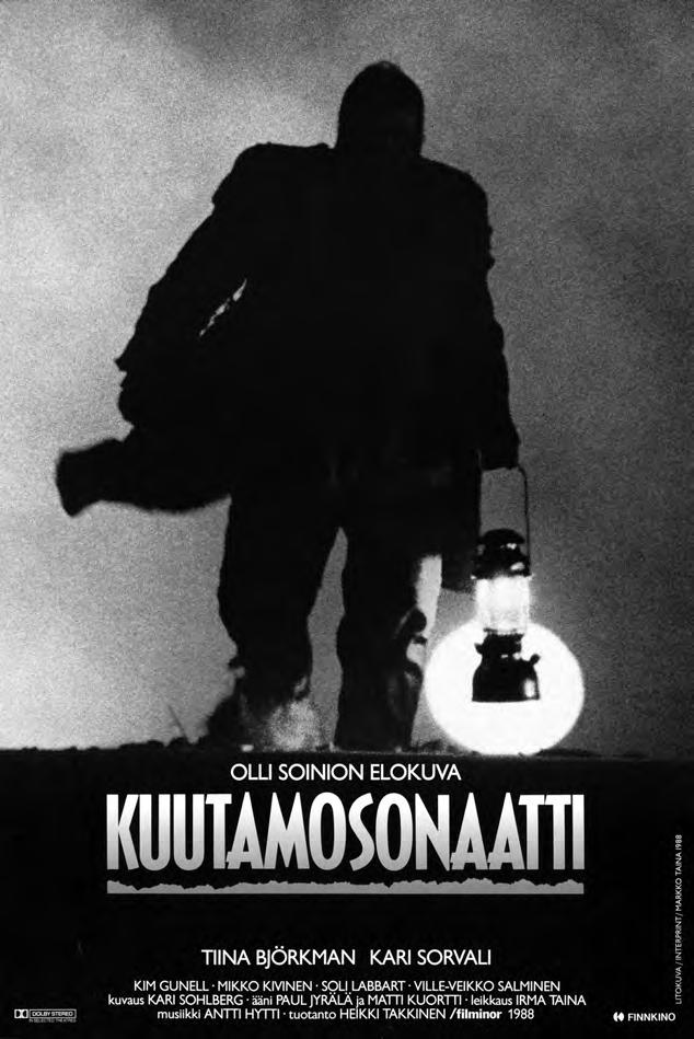 KUVA 1. Kuutamosonaatti-elokuvan juliste Lähde: Heikki Takkinen, Filminor/ Kansallinen audiovisuaalinen arkisto (KAVA).