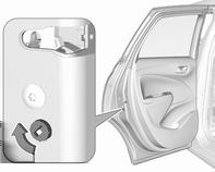auton akku tai kauko-ohjaimen/elektronisen avaimen paristo on tyhjentynyt, kuljettajan ovi voidaan lukita ja avata lukituksesta mekaanisella avaimella.