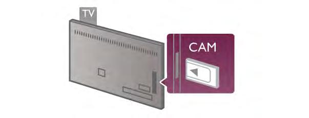 Yleinen liittymä (CI) CAM CI+ Televisiossa on CI+ Conditional Access -moduulivalmius. Digisovitin Liitä antenni digisovittimeen (digitaalivastaanottimeen) ja televisioon kahdella antennikaapelilla.